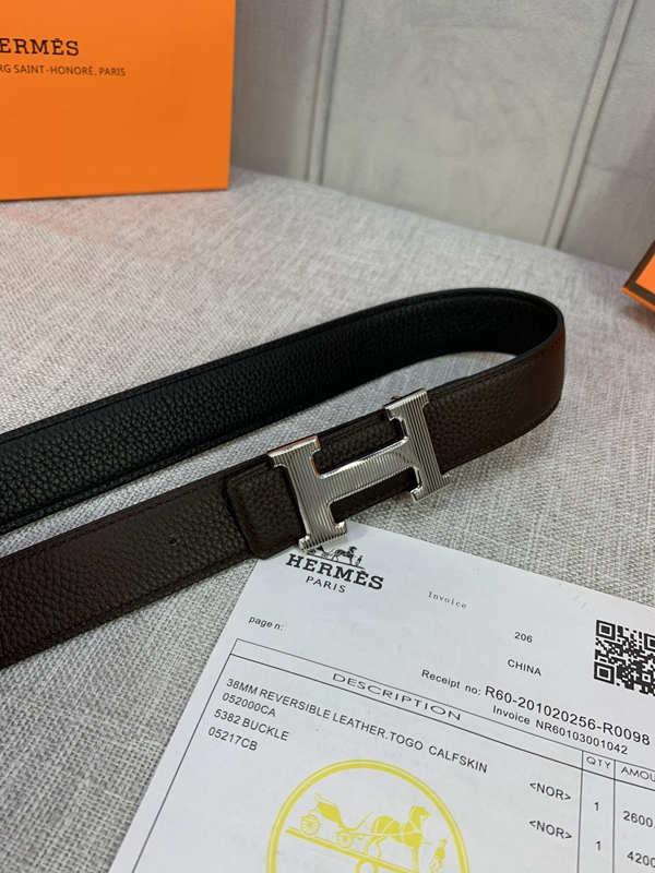 エルメス激安ベルト角部分ディテール